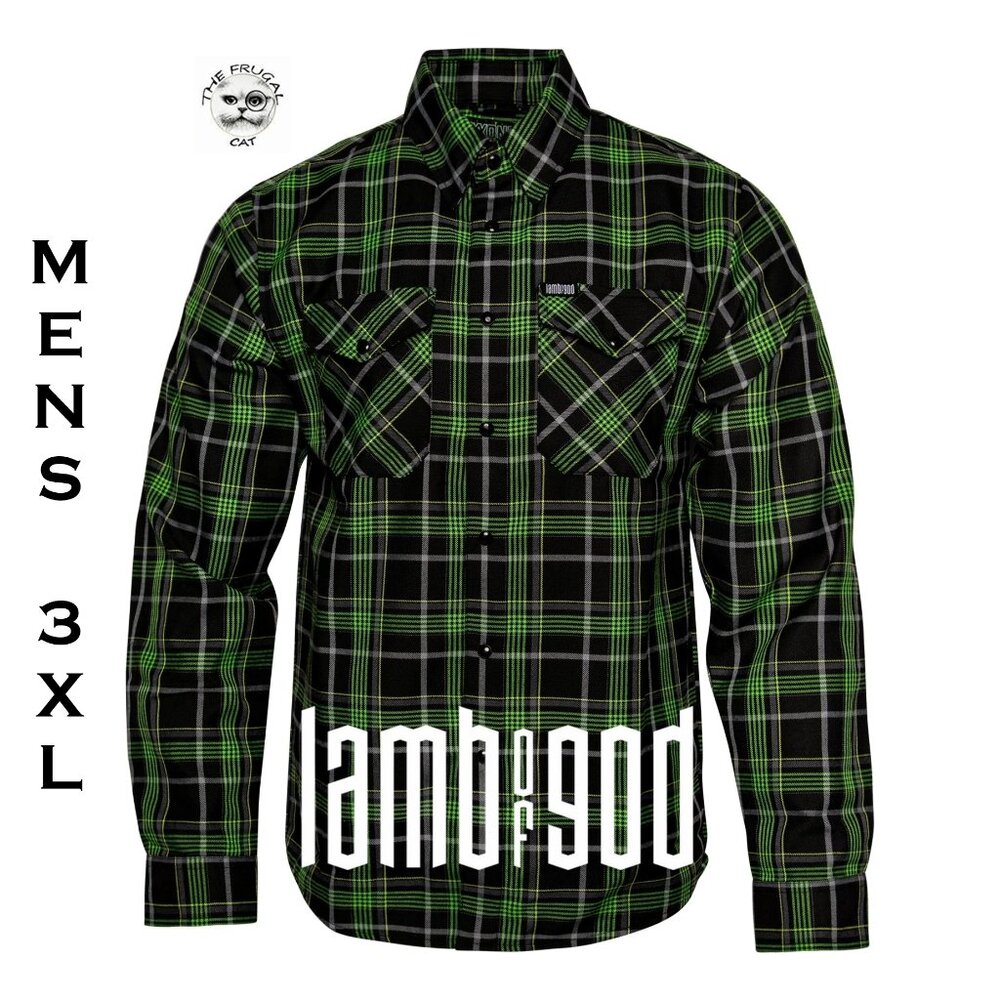 DIXXON FLANNEL x LAMB OF GOD 2026 INTO OBLIVION Flannel Shirt Collab - Men's 3XL